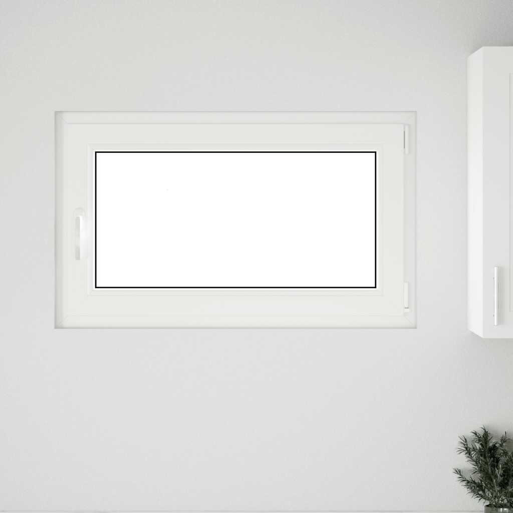 Finestra per cantina "RISOR" 100x60 cm Anta-ribalta DIN Destra Antracite - homemem39