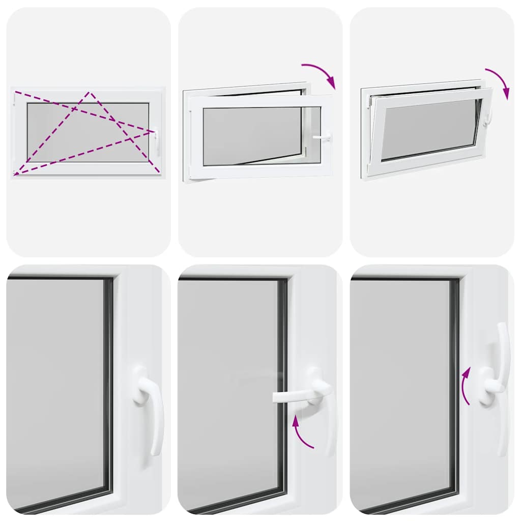 Finestra da cantina "RISOR" 100x60 cm anta-ribalta DIN sinistra antracite - homemem39