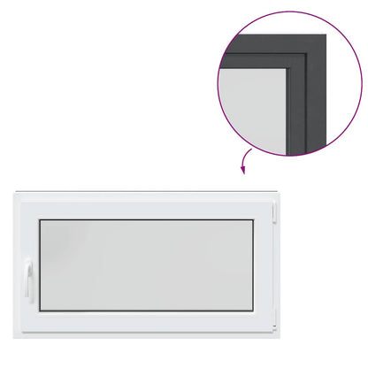 Finestra Seminterrato RISOR 110x50 cm Anta Ribalta DIN Destra - homemem39