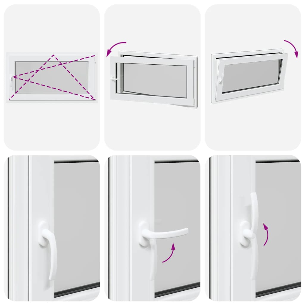 Finestra Seminterrato RISOR 110x50 cm Anta Ribalta DIN Destra - homemem39