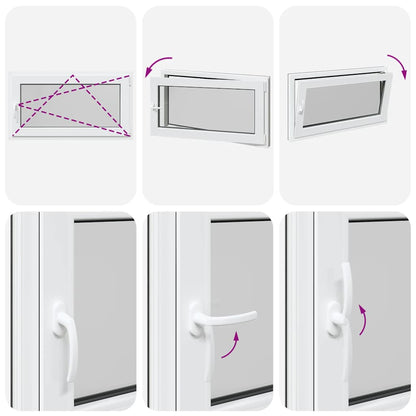 Finestra Seminterrato RISOR 110x50 cm Anta Ribalta DIN Destra - homemem39