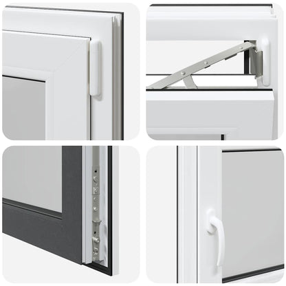 Finestra Seminterrato RISOR 110x50 cm Anta Ribalta DIN Destra - homemem39