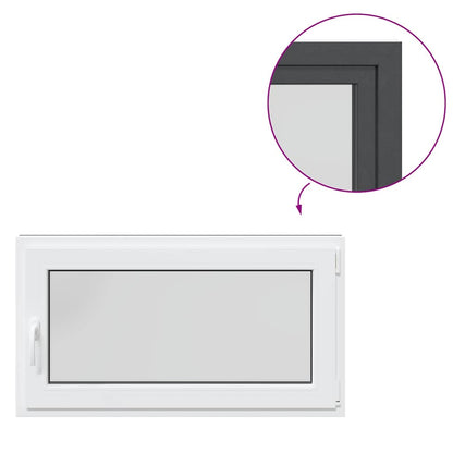 Finestra Seminterrato RISOR 110x60 cm Anta Ribalta DIN Destra - homemem39