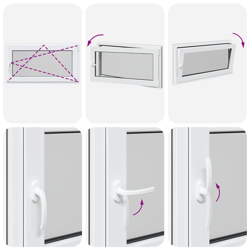 Finestra Seminterrato RISOR 110x60 cm Anta Ribalta DIN Destra - homemem39
