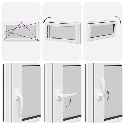 Finestra Seminterrato RISOR 110x60 cm Anta Ribalta DIN Destra - homemem39