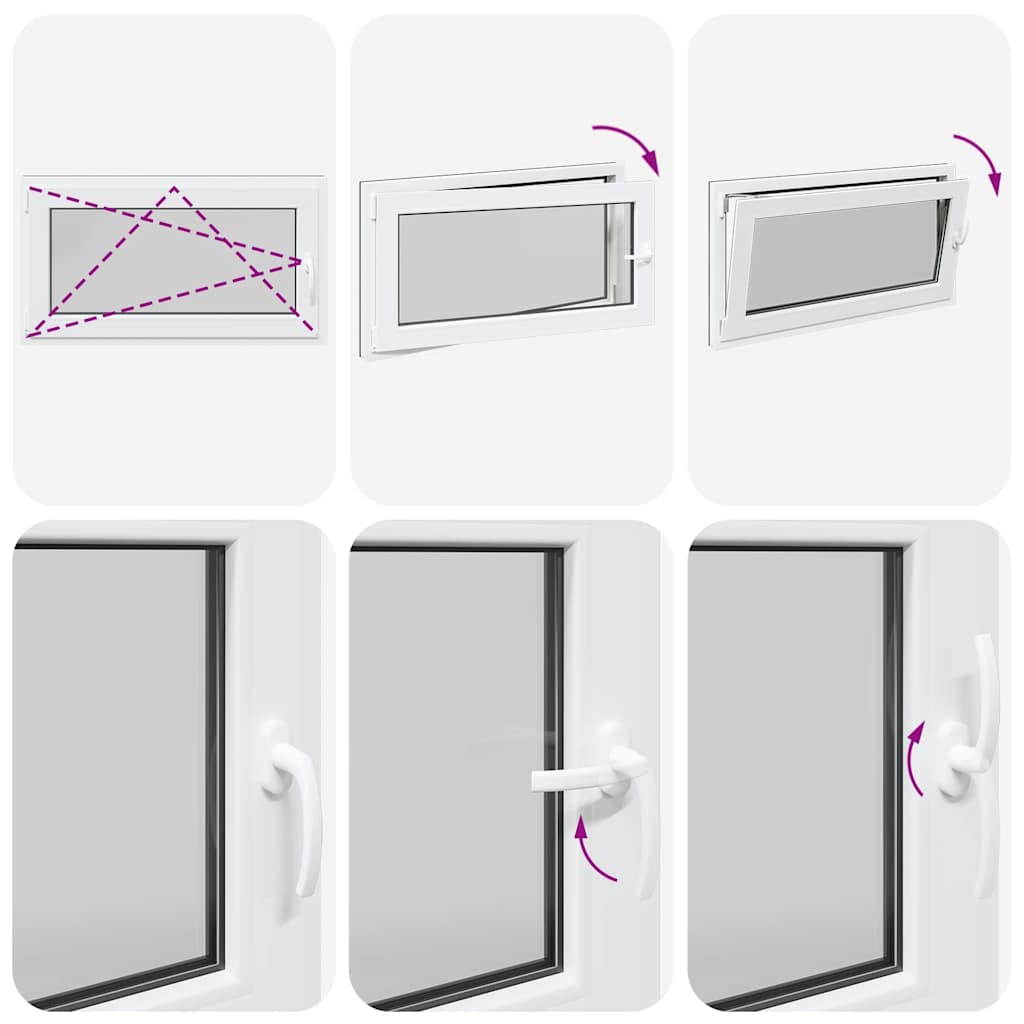 Finestra Seminterrato RISOR 110x60 cm Anta Ribalta DIN Sinistra - homemem39