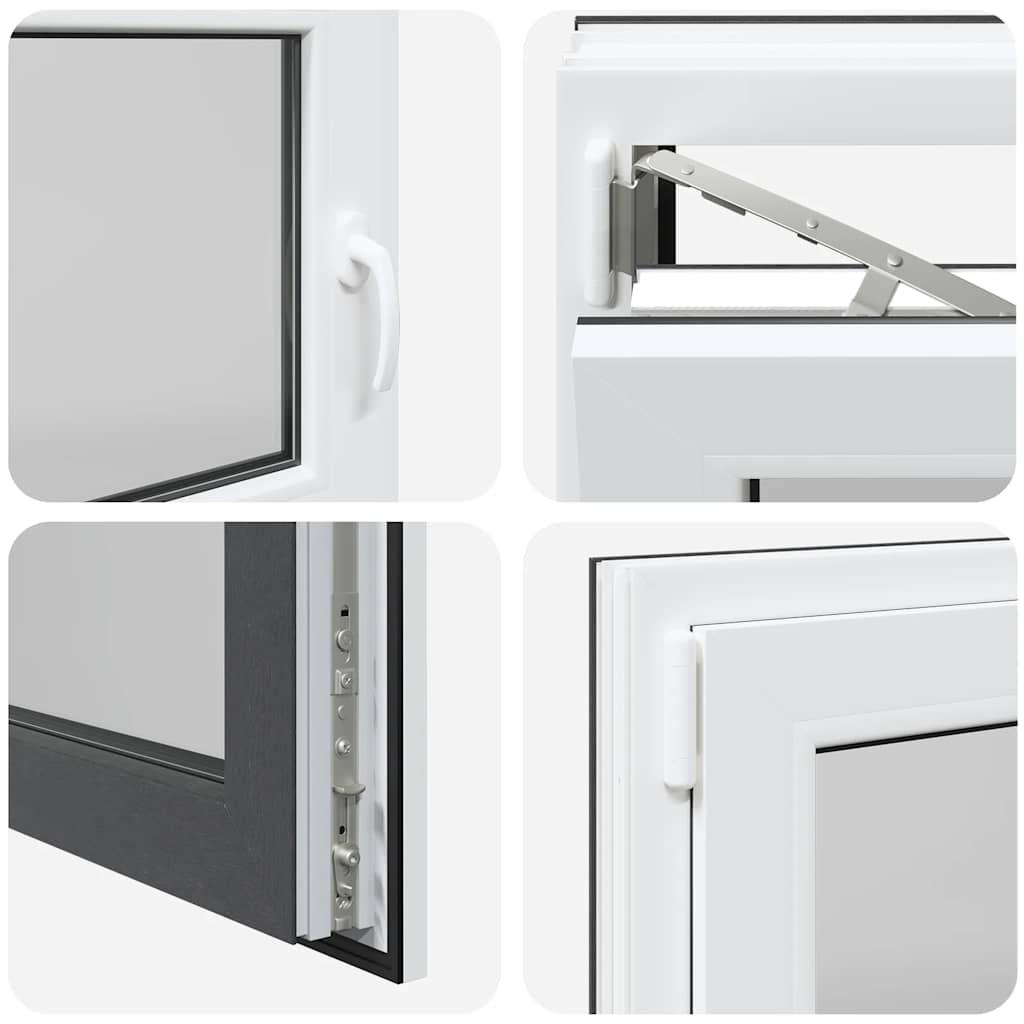 Finestra da cantina "RISOR" 110x70 cm anta-ribalta DIN sinistra antracite - homemem39