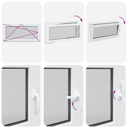 Finestra Seminterrato RISOR 120x60 cm Anta Ribalta DIN Sinistra - homemem39