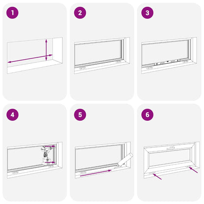 Finestra Seminterrato RISOR 90x40 cm Tilt 2 Vetri Antracite