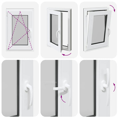 Finestra da cantina "RISOR" 50x75 cm anta-ribalta DIN sinistra antracite