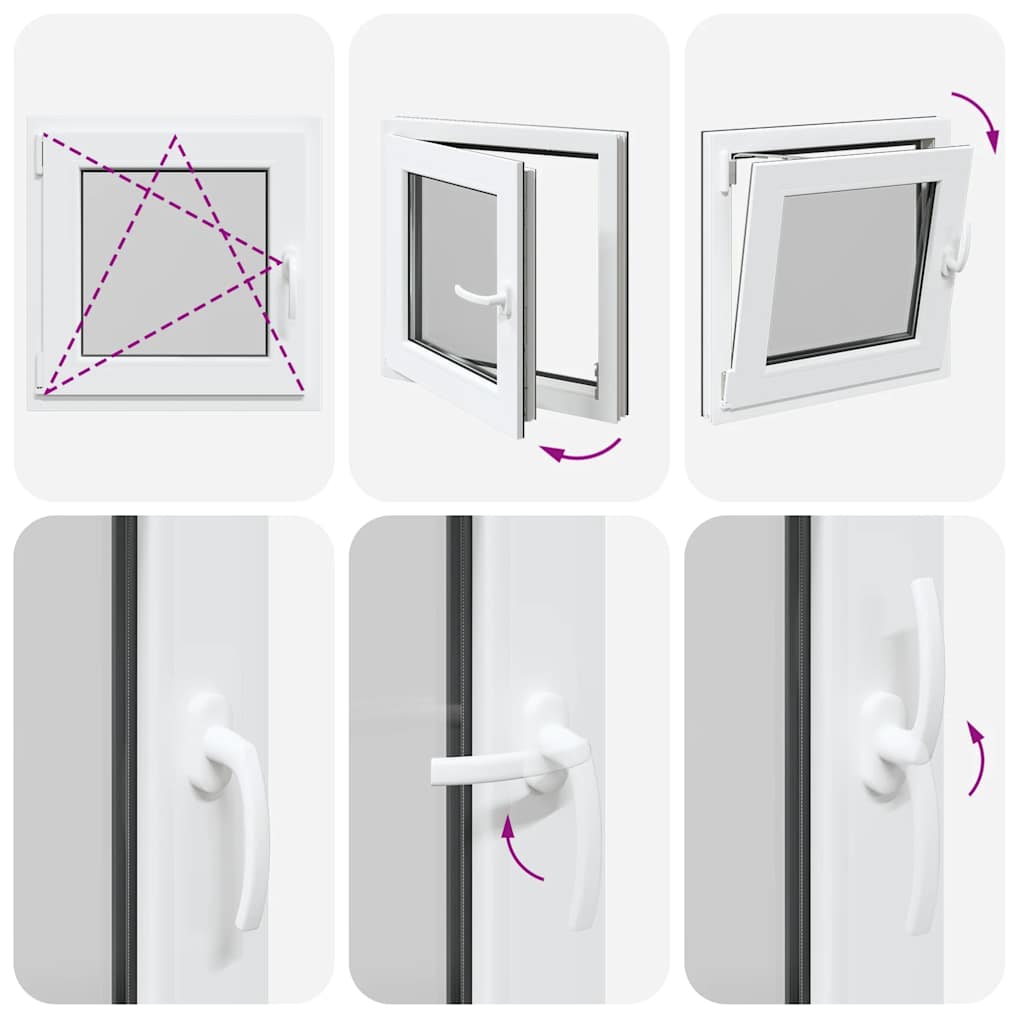 Finestra Seminterrato RISOR 60x60 cm Anta Ribalta DIN Sinistra - homemem39
