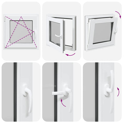 Finestra Seminterrato RISOR 60x60 cm Anta Ribalta DIN Sinistra - homemem39