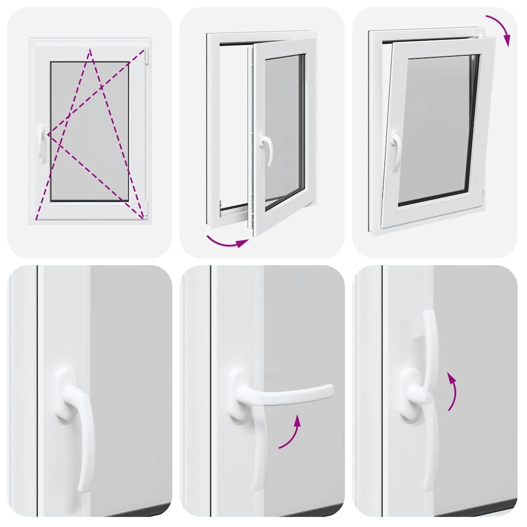 Finestra per Seminterrato RISOR 60x80cm Anta Ribalta DIN Destra