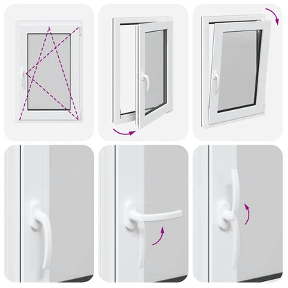 Finestra per Seminterrato RISOR 60x80cm Anta Ribalta DIN Destra