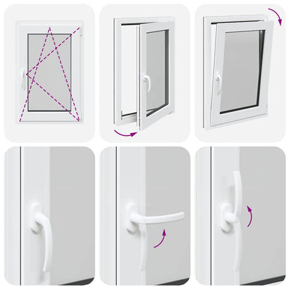 Finestra da cantina "RISOR" 60x100 cm Anta-ribalta DIN Destra Antracite - homemem39