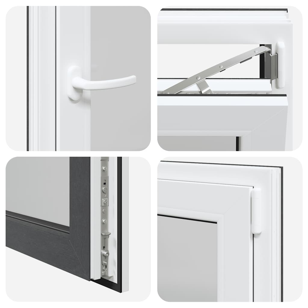 Finestra da cantina "RISOR" 60x100 cm Anta-ribalta DIN Destra Antracite - homemem39