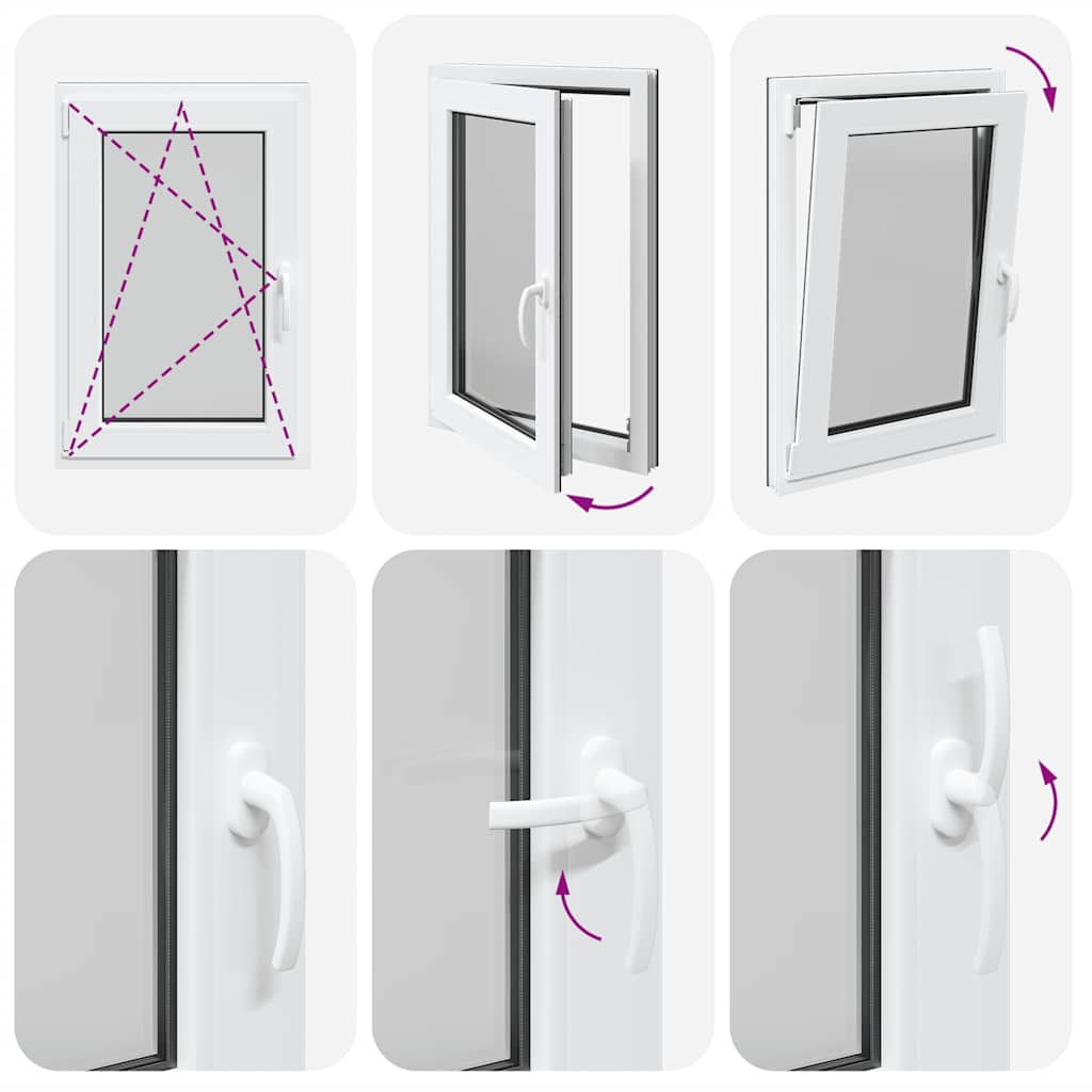Finestra da cantina "RISOR" 60x100 cm anta-ribalta DIN sinistra antracite - homemem39