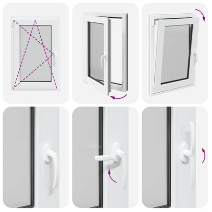 Finestra da cantina "RISOR" 60x100 cm anta-ribalta DIN sinistra antracite - homemem39