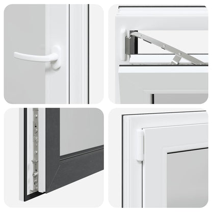 Finestra da cantina "RISOR" 60x100 cm anta-ribalta DIN sinistra antracite - homemem39