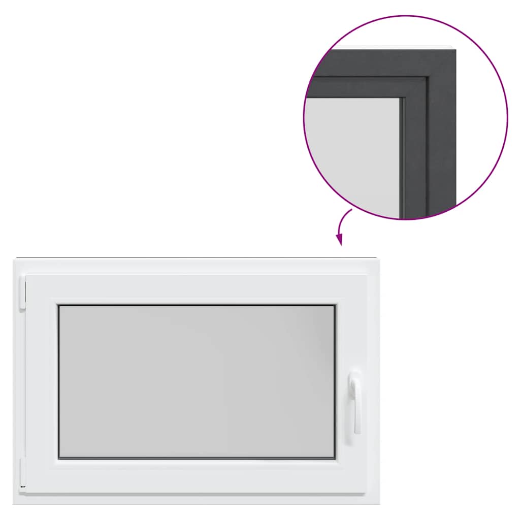 Finestra Seminterrato RISOR 90x60 cm Anta Ribalta DIN Sinistra - homemem39