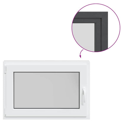 Finestra Seminterrato RISOR 90x60 cm Anta Ribalta DIN Sinistra - homemem39