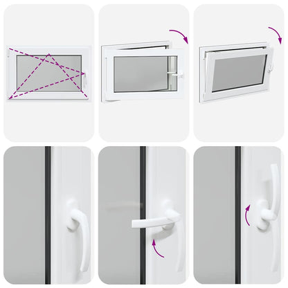 Finestra Seminterrato RISOR 90x60 cm Anta Ribalta DIN Sinistra - homemem39