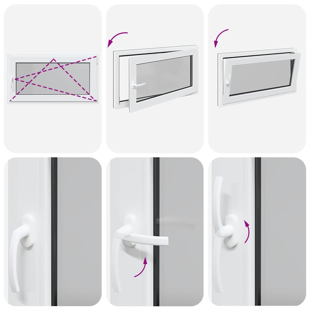 Finestra Seminterrato RISOR 110x50 cm Anta Ribalta DIN Destra - homemem39