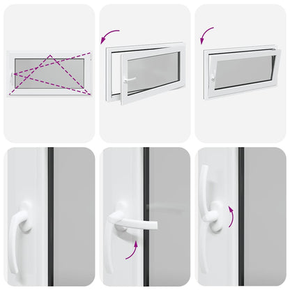 Finestra Seminterrato RISOR 110x60 cm Anta Ribalta DIN Destra - homemem39