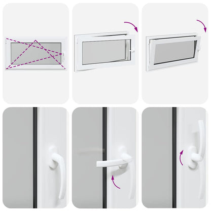 Finestra Seminterrato RISOR 110x60 cm Anta Ribalta DIN Sinistra - homemem39