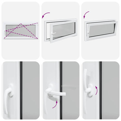 Finestra Seminterrato RISOR 120x60 cm Anta Ribalta DIN Destra - homemem39