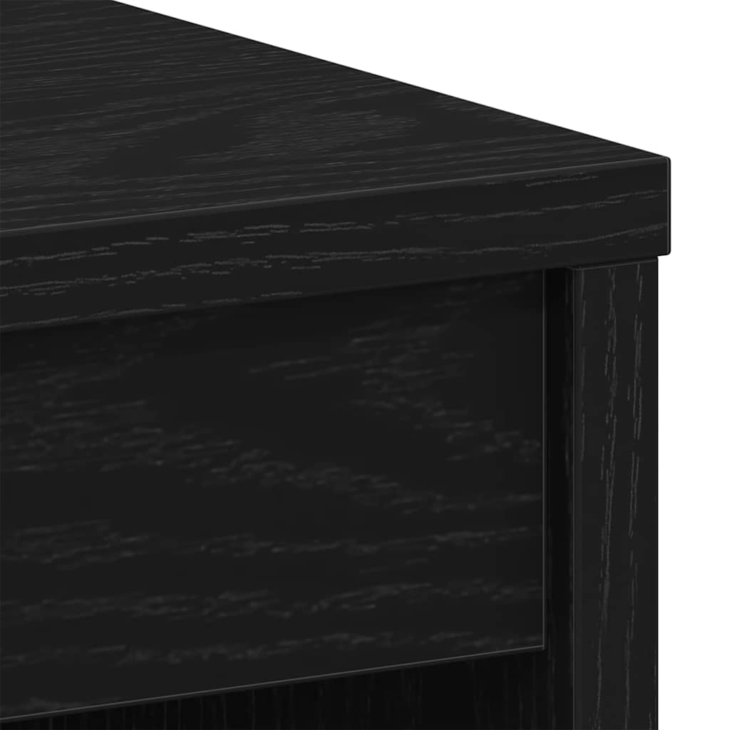 Scrivania Rovere Nero 90x40x72 cm in Legno Multistrato - homemem39