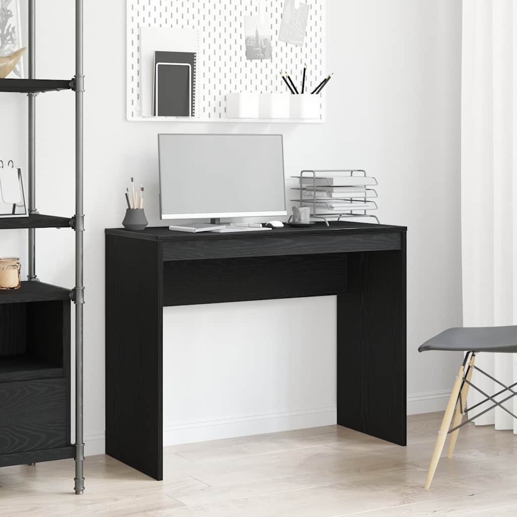 Scrivania Rovere Nero 90x40x72 cm Legno ingegnerizzato