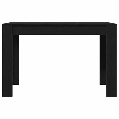 Tavolo da Pranzo Rovere Nero 120x60x76 cm Legno Multistrato | homemem39