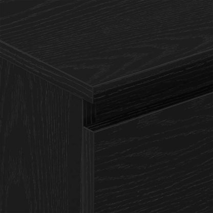 Credenza Rovere Nero 60x35x98,5 cm in Legno Multistrato - homemem39