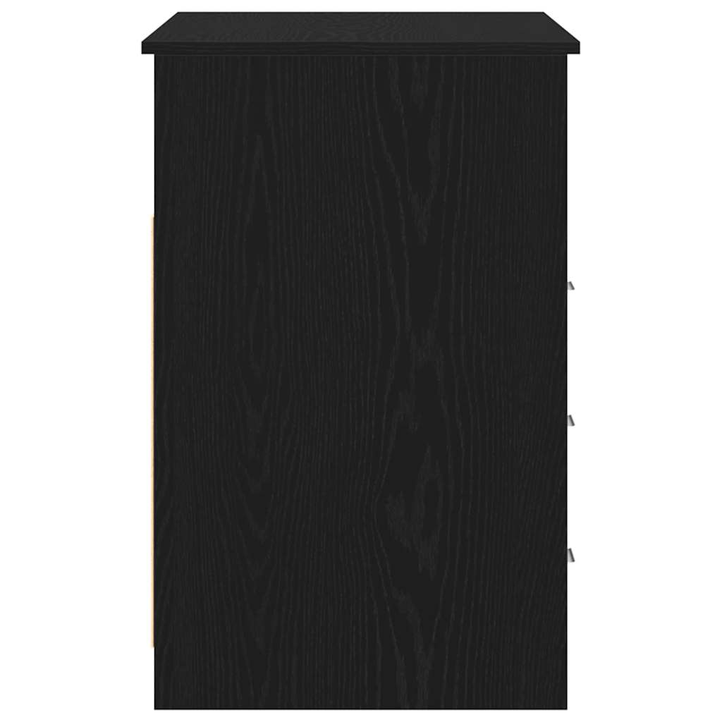 Scrivania Cassetti Rovere Nero 102x50x76 cm Legno Multistrato - homemem39