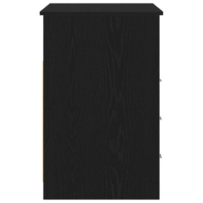 Scrivania Cassetti Rovere Nero 102x50x76 cm Legno Multistrato - homemem39