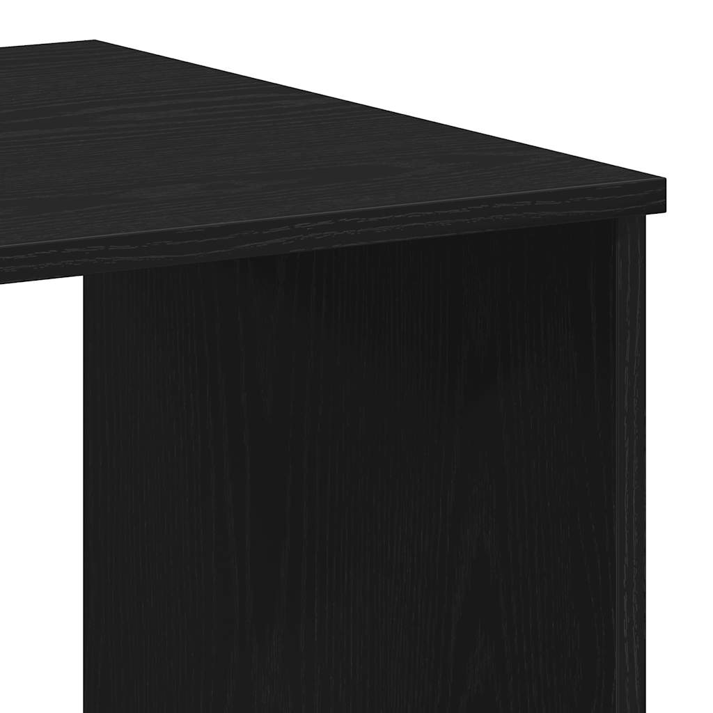 Scrivania Cassetti Rovere Nero 102x50x76 cm Legno Multistrato | homemem39