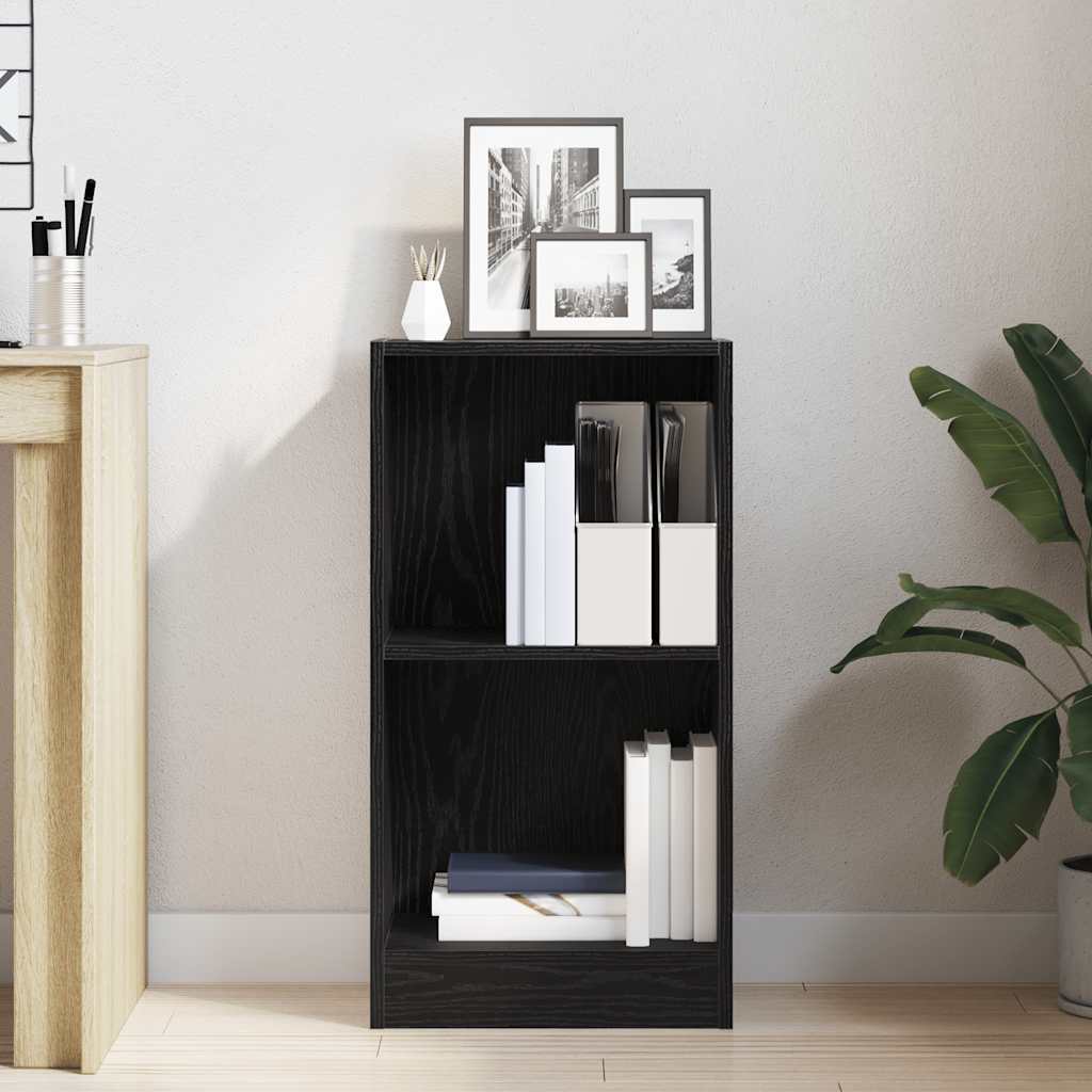 Libreria Rovere Nero 40x24x76 cm in Legno Multistrato | homemem39