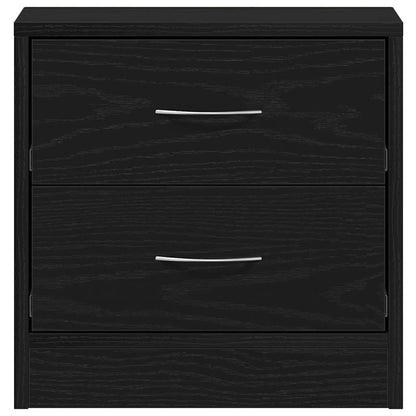 Comodino Rovere Nero 40x30x40 cm in Legno Multistrato - homemem39