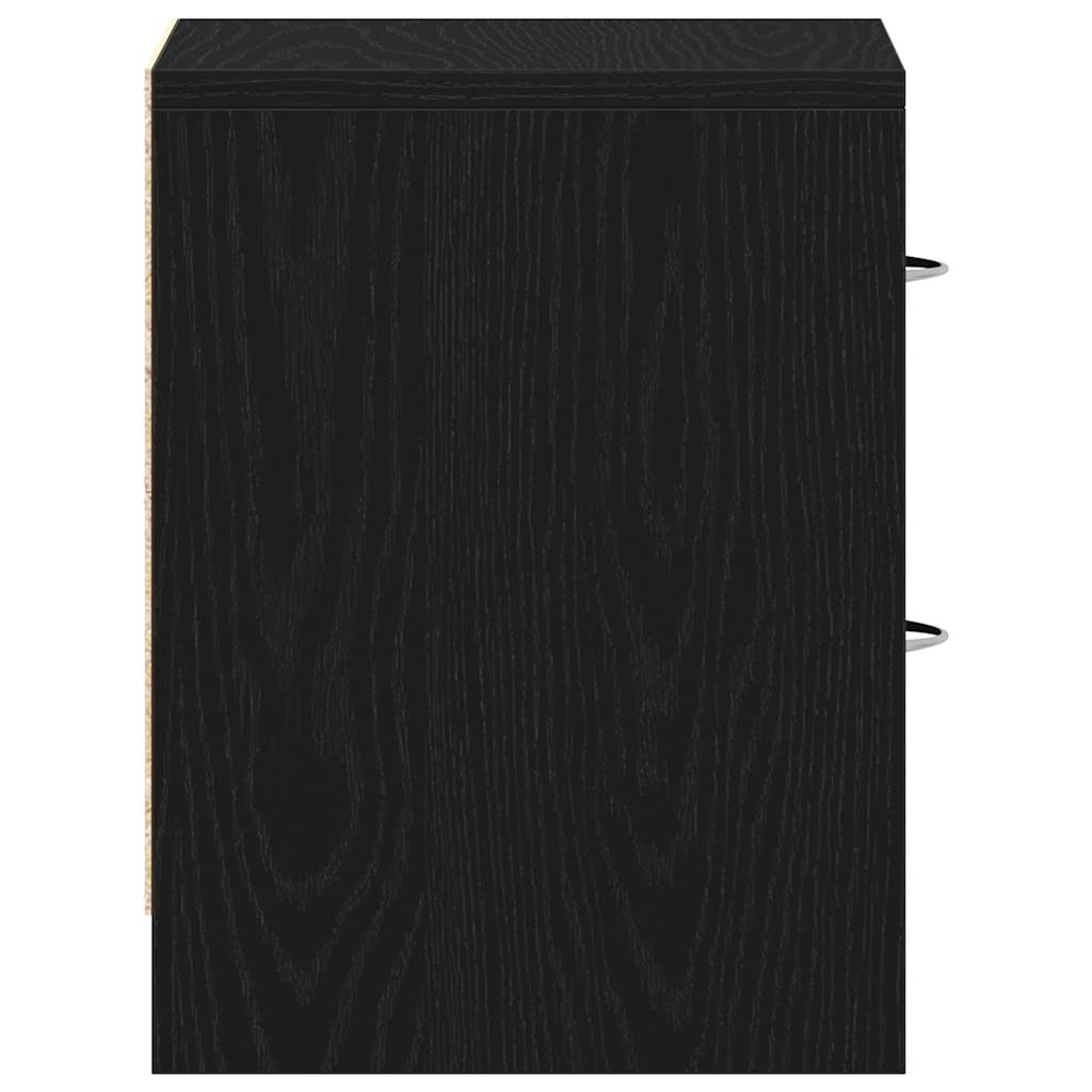 Comodini 2pz Rovere Nero 40x30x40 cm in Legno Multistrato - homemem39