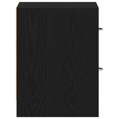 Comodini 2pz Rovere Nero 40x30x40 cm in Legno Multistrato - homemem39