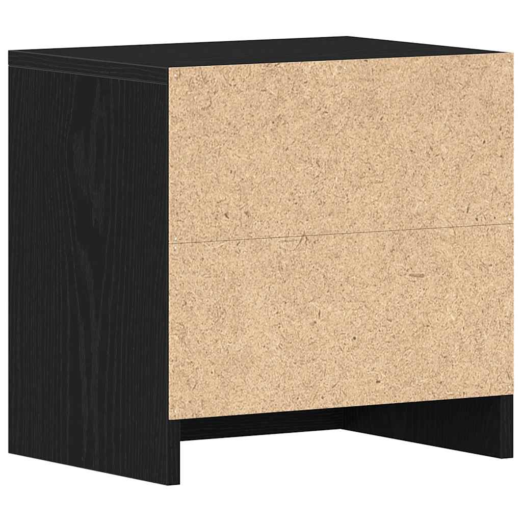 Comodini 2pz Rovere Nero 40x30x40 cm in Legno Multistrato - homemem39