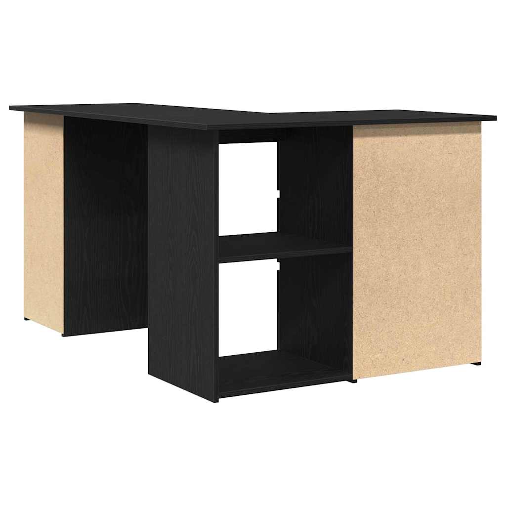 Scrivania Rovere Nero 145 x 100 x 76 cm Legno multistrato