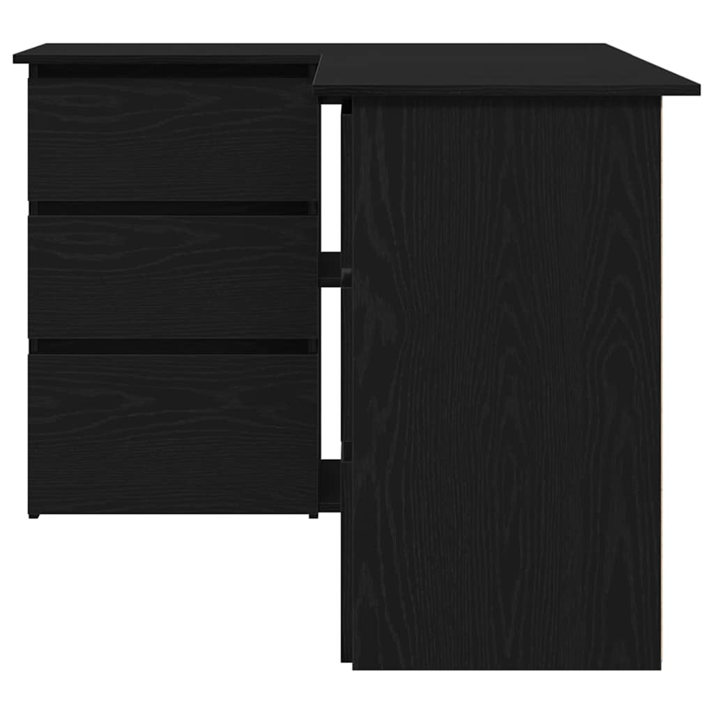 Scrivania Rovere Nero 145 x 100 x 76 cm Legno multistrato