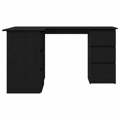 Scrivania Rovere Nero 145 x 100 x 76 cm Legno multistrato
