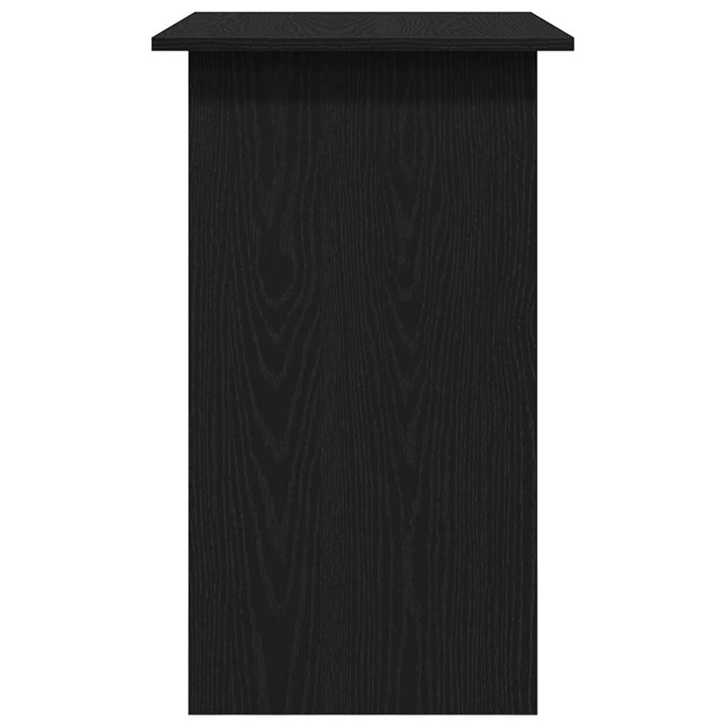 Scrivania Rovere Nero 80x45x74 cm in Legno Multistrato - homemem39