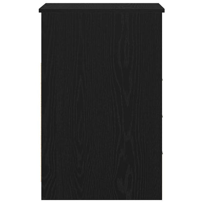 Cassettiera Rovere Nero 40x50x76 cm in Legno Multistrato | homemem39