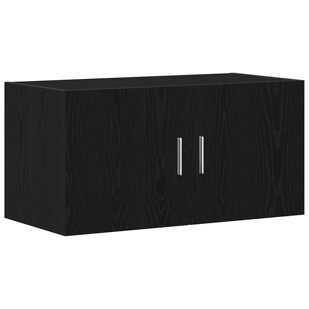 Armadietto a Muro Rovere Nero 80x39x40 cm in Truciolato | homemem39