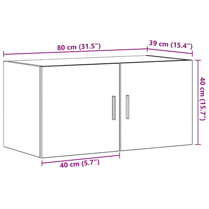 Armadietto a Muro 80x39x40 cm in Truciolato