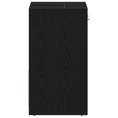 Mobile Lavabo Bagno Rovere Nero 60x30x60cm in Legno Multistrato | homemem39